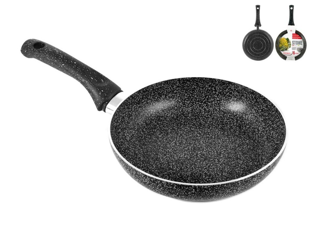 Pan Non-Stick 'Stone' Cm22 Home Aluminum