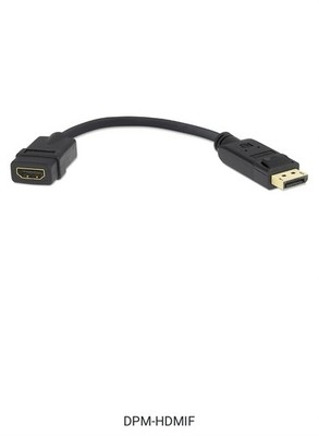 Extron 26-665-01 DPM-HDMIF DisplayPort Male to HDMI Female 6''