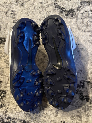 Nike Force Savage Pro 2 Shark White Navy Football Cleats  display picture 2