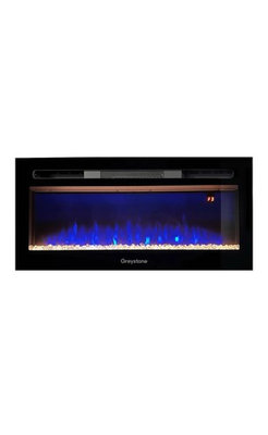 #ad Greystone #F32 18A 3 Color Crystal LED Fireplace 32quot; with Remote $299.00