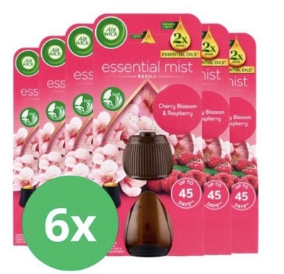 Air Wick Aroma Nachfüllpackungen  Cherry Blossom & Raspberry 6x 20ml