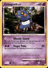 Croagunk 78/123 Common Mysterious Treasures Pokemon Lightly Played