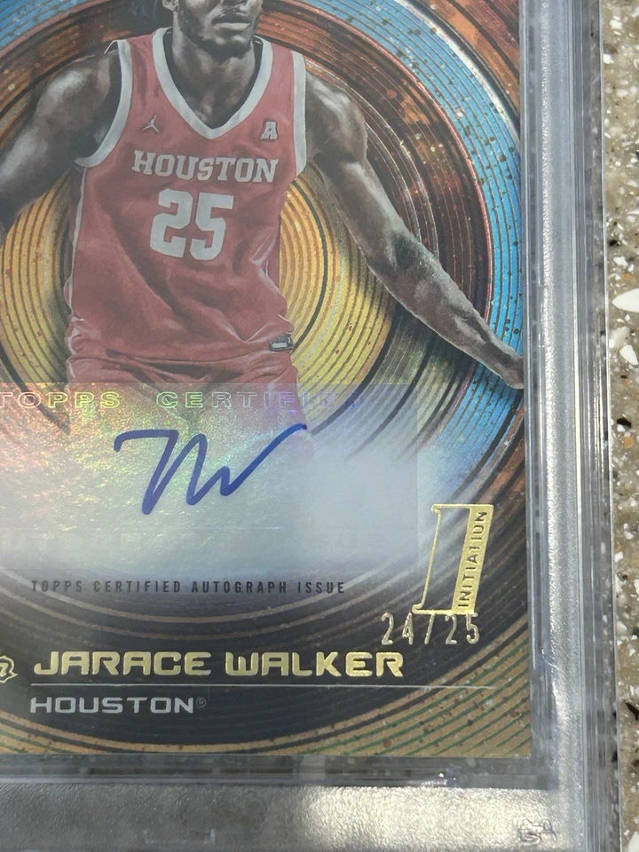 2022-23 Bowman Inception U Auto Jarace Walker #BIA-JWR Orange /25 PSA 10  - Image 2 of 3