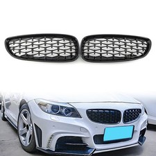 K�hlergrill Diamond Meteor Style f�r BMW E89 Z4 2009-2016 Paar schwarz gl�nzend