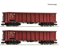 Roco 6680016 TT 2-Tlg. Set: Offene GüTerwagen, DB Ep. 4