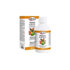 Quiko Vitamin A-D-E-C -200 ml For vitamin supply for pet birds, racing pigeons