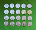 Lot of 20 silver dollars 19 Morgan and 1 Peace near uncirculated coins