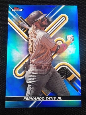 2022 Topps Finest Baseball Fernando Tatís Jr. #1 Blue Refractor /150