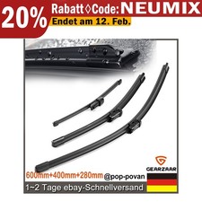 SCHEIBENWISCHER VORNE + HINTEN Komplett Set für VW Polo V Typ 6R 6C | UP Typ