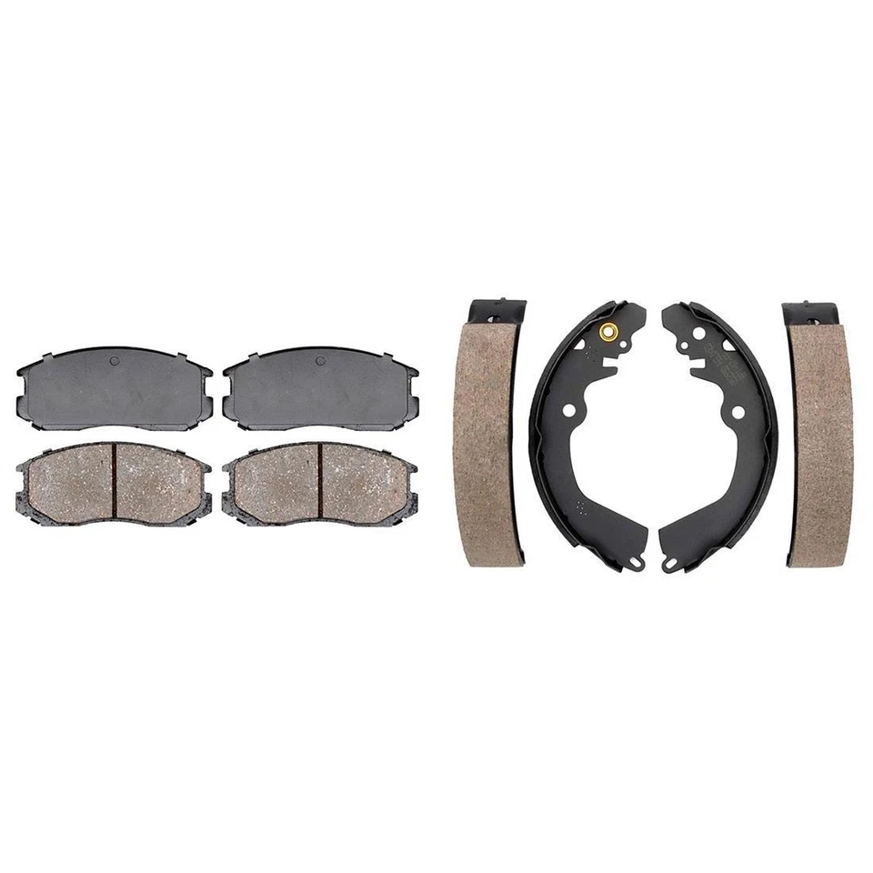 Pastillas de freno delanteras de cerámica y zapatas de freno traseras para Mitsubishi Mirage 1999-2000 Foto 4 de 4