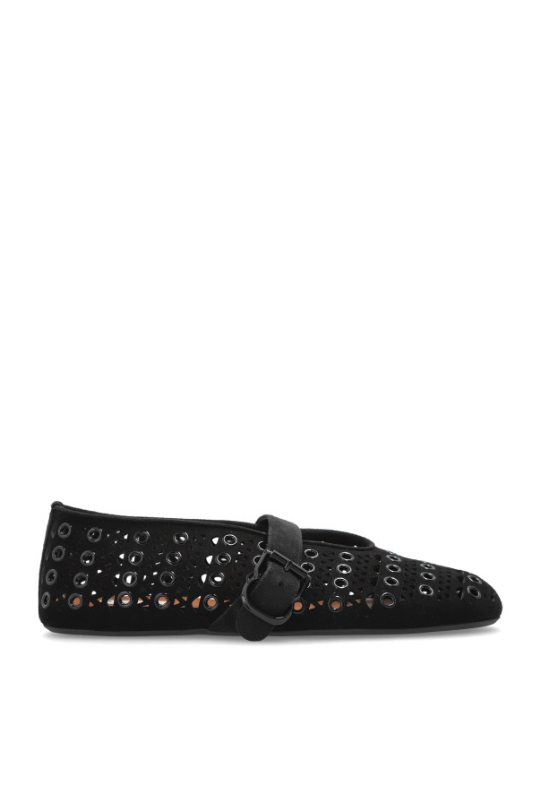 Alaa - Women - Leather ballet flats - Black 257890₽