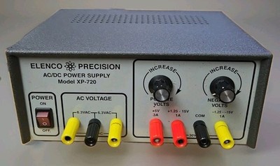 Elenco Precision XP-750 Adjustable Power Supply Tested Open Box