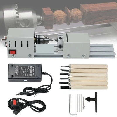 6In1 Multi Metal DIY Mini Lathe Wood Bead Lathe Making Drilling Milling Machine