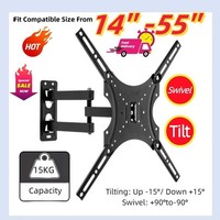 TV Wall Bracket Mount 14-55 Swivel & Tilt Full Motion for LED Plasma Television