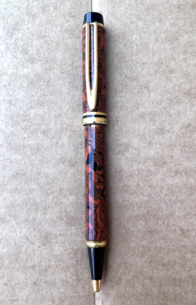 ウォーターマン ル・マン 200 ラプソディ レッド ボールペン Vintage Waterman Le Man 200 Ballpoint Pen Red Ripple Rhapsody Gold
