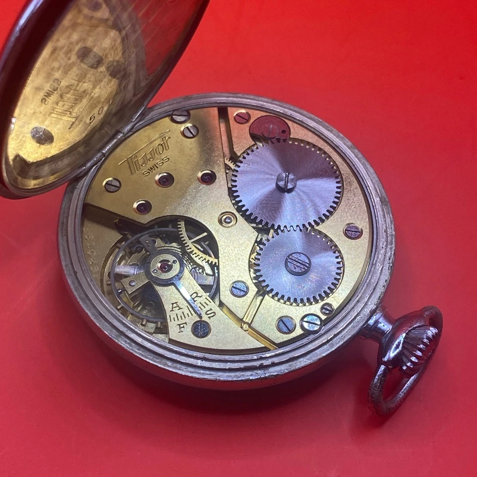 Vintage TISSOT ‘Antimagnetique’ Pocket Watch RUNNING PERFECT 1900-1940 RARE - image 2 of 4