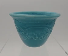 Vtg Genuine Oven Serve Ware TS&T Turquoise Custard Dessert Cup Ramekin Bowl USA