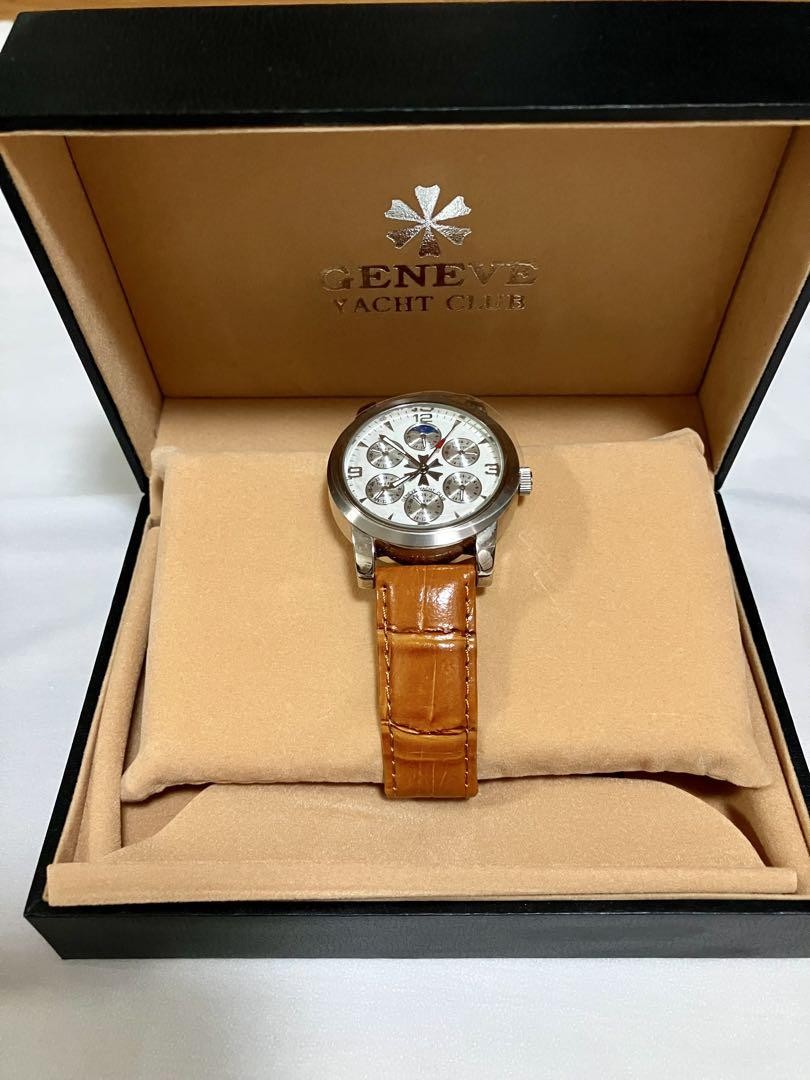 GENEVE Yacht Club Automatic Men's Watch White Dial 40mm w