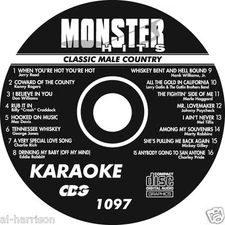   KARAOKE MONSTER HITS CD+G CLASSIC MALE COUNTRY  #1097