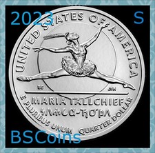 2023 S American Women Quarter Series - Maria Tallchief - ONE Coin - Ship TODAY!!