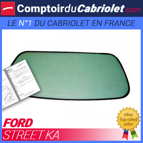 Lunette arrière claire Ford Streetka cabriolet en PVC cristal de qualité supérieure