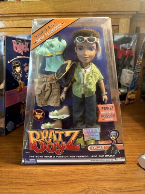 BRATZ 2002 BOYZ DYLAN NEW FASHIONS Doll MGA Boys w/POSTER T.O.T.Y.  NIB 