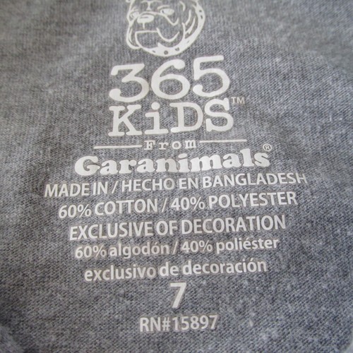 Garanimals 365 Kids Polo Shirt Youth Boys 7 Gray Short Sleeve Shark Pullover - Picture 3 of 3