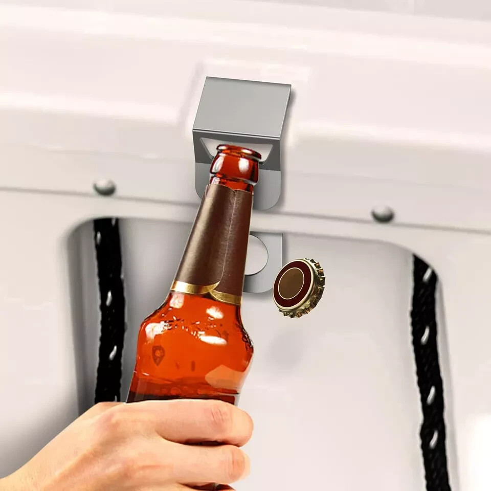 2 Packs Cooler Lock Bracket with Bottle Opener, Heavy Duty Metal Tie...