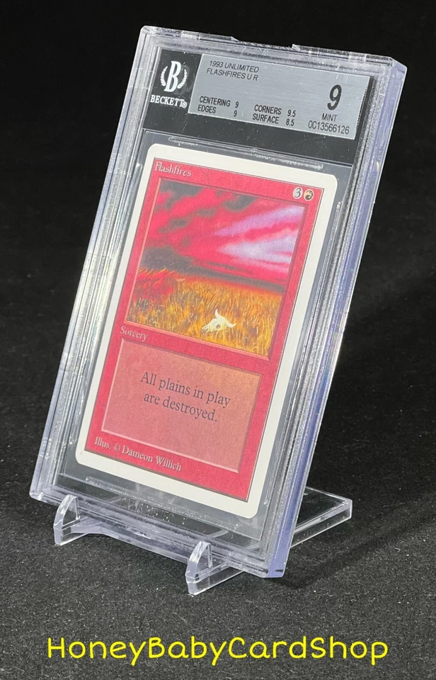 MTG Unlimited Edition 1993 Flashfires BGS 9.0 MINT Old School 93/94 - Image 3 of 4