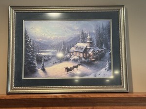 Thomas Kinkade Sunday Evening Sleigh Ride | eBay