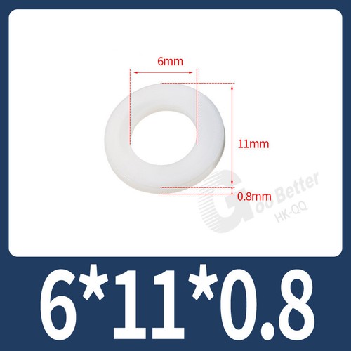M3 - M20 Plastic Nylon Flat Spacer Washer Insulation Gasket Ring For Screw Bolt - Picture 17 of 29