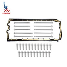 For BMW E90 E82 N52 N53 11132210959 Oil Pan Gasket Set with Bolts KIT NEW