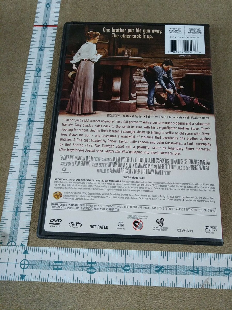 Saddle the Wind (DVD) Robert Taylor, Julie London, John Cassavetes