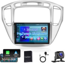 For Toyota Highlander 2001-2007 Android Car Stereo Radio Carplay Head Unit GPS