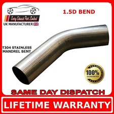 Exhaust Mandrel Bend 2.25 Inch 57mm 45 Degree Bend Stainless Steel Exhaust Mandrel Bend 2.25 Inch 57mm 45 Degree Bend Stainless Steel