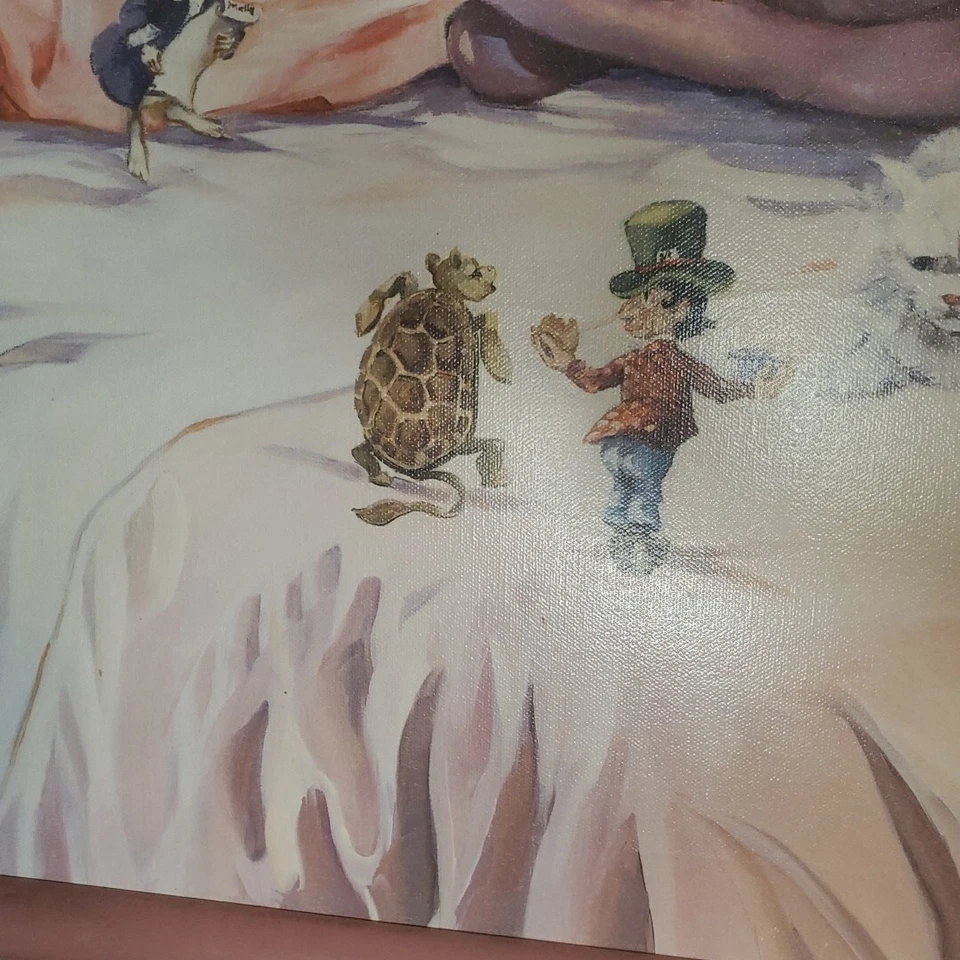 G ROSE "ONCE UPON A TIME" AFRICAN AMERICAN GIRL GICLEE ON CANVAS PAINTING - Image 4 of 4