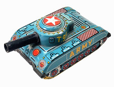 Scarce 1950's T99 US Army Friction Tank Takatoku Toys TT Japan Tin Toy