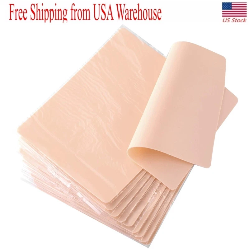 30 piezas maquillaje permanente cejas tatuaje práctica en blanco piel falsa 8*6 caras dobles Foto 2 de 4