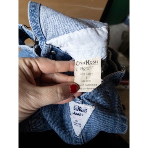 OshKosh B'gosh vtg Classic Denim Overalls Kids Casual Play Wear - Picture 6 of 6