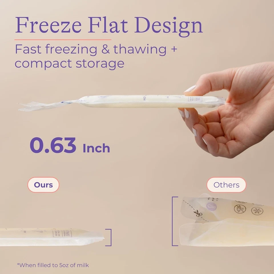 Bolsas de almacenamiento de leche materna Lansinoh 50ct - Bolsas congelador sin BPA a prueba de fugas Foto 4 de 4