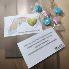 Segnaposto Cuore Piantabile Matrimonio Compleanno Battesimo Cresima PZ 25