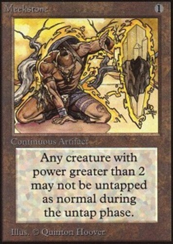 1x Meekstone MTG - Beta - Moderate Play