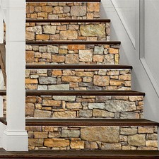 Creative 3D Stair Stickers stair riser stickers Step Decoration Wall Concealer