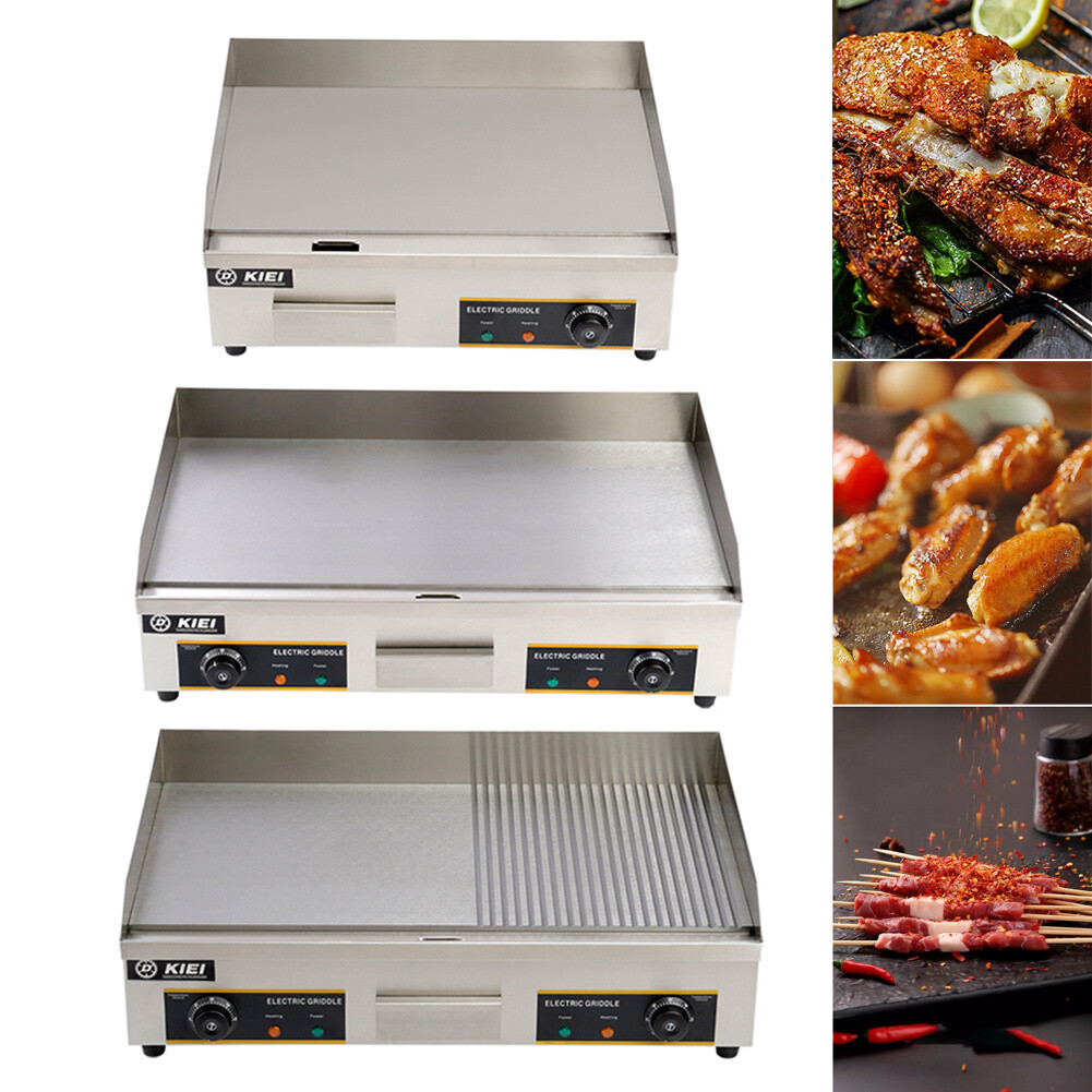 Commercial Electric Catering Griddle Grill Countertop BBQ Hot