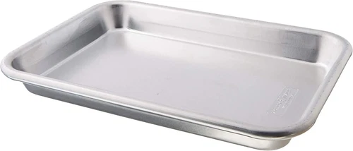 Nordic Ware Aluminum 1/8 Sheet Pan, Compact Size for Toaster Ovens, 10x7 Inches