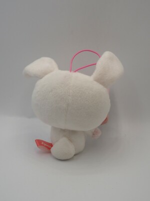 Mofy Moffi B1101 White Rabbit SEGA Strap Mascot Plush 4