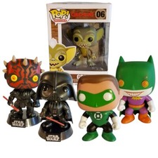 Funko Pop Lote de 5 Superhéroes Star Wars Darth Maul Vader Linterna El Guasón Figura