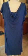 Mercer & Madison Size 2X Womans Blue Dress Drop Neck Line 42.5 L