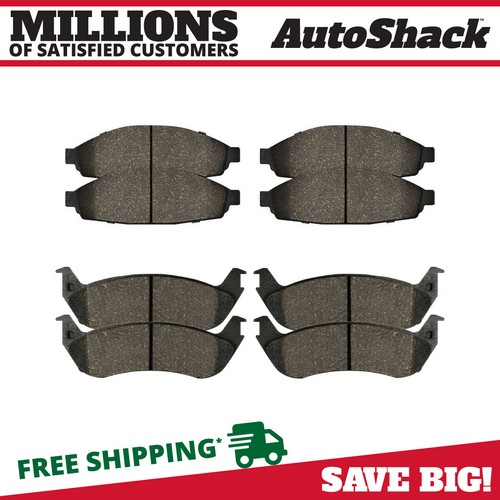 Front and Rear Ceramic Brake Pad Kit for 20032011 Lincoln Town Car 4