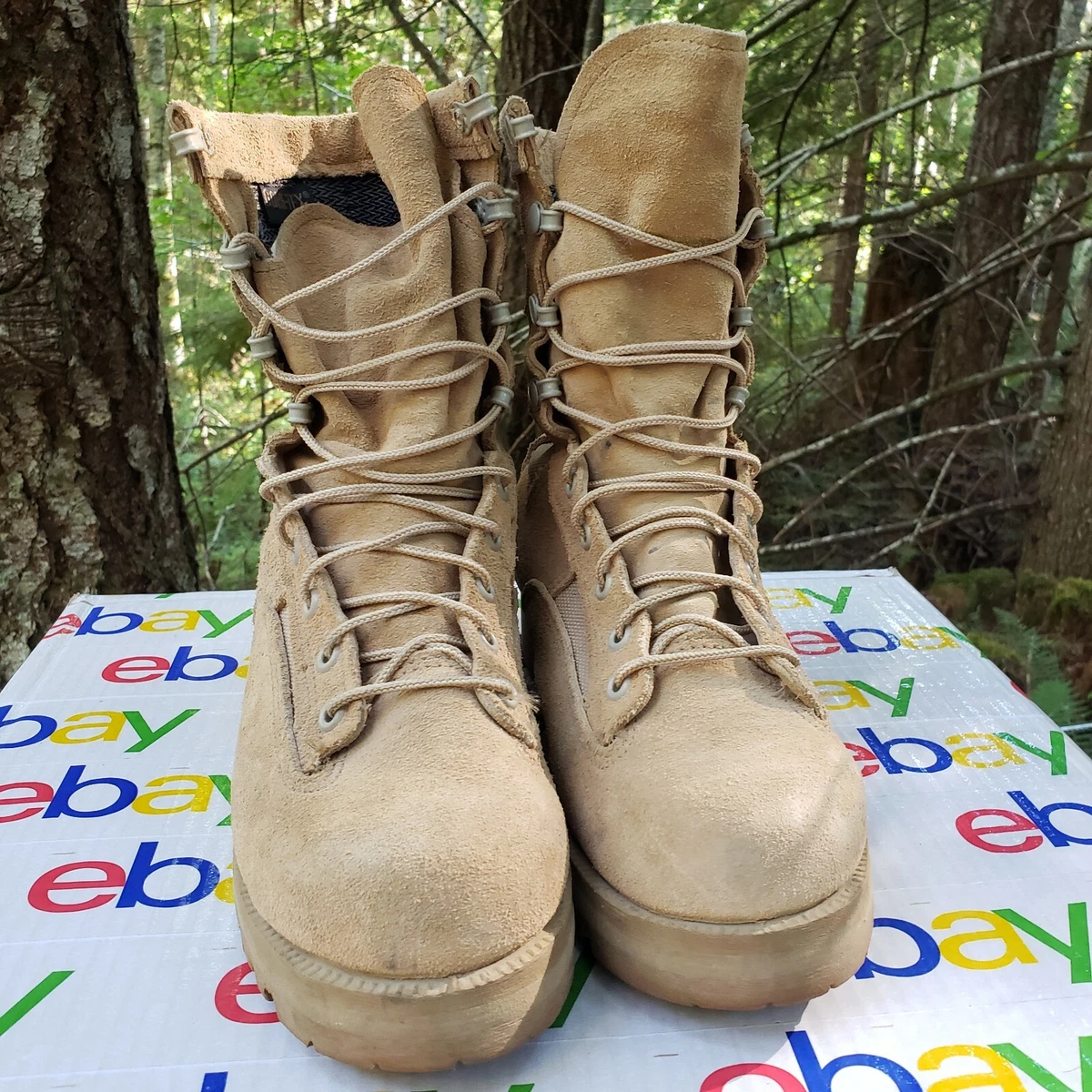 Belleville size 4.5 Desert Tan Gore Tex Military Combat Boots 03 D 0322
